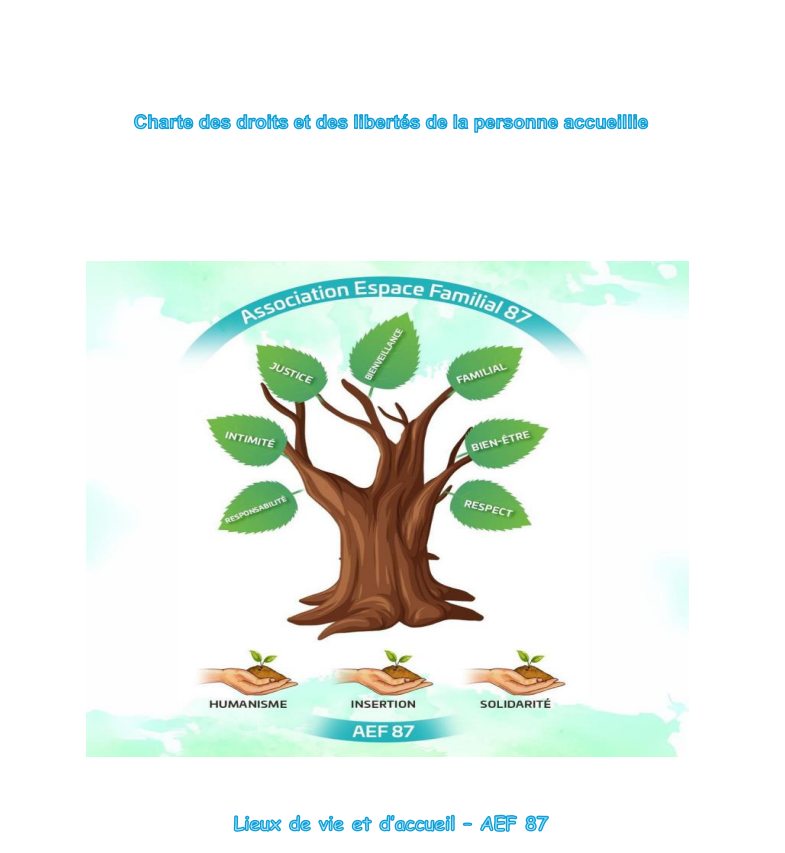 Charte des droits et des libertés de la personne accueillie