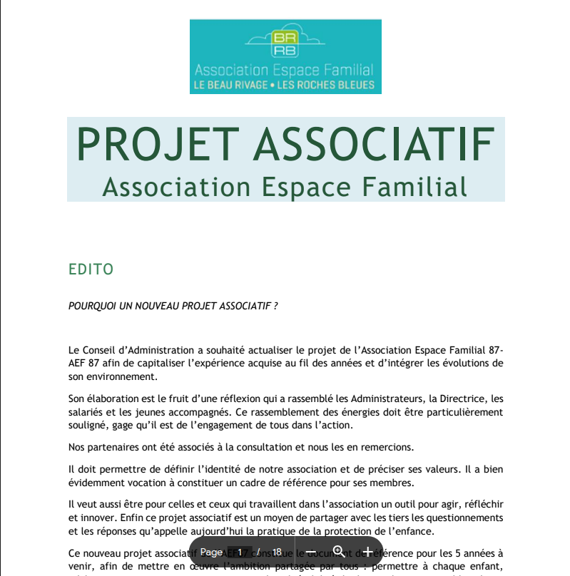 Projet Associatif